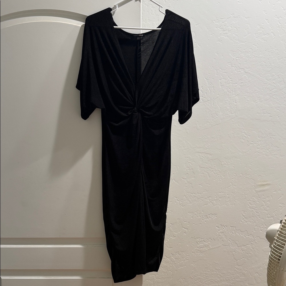 Fashion Nova Black Midi Dress
